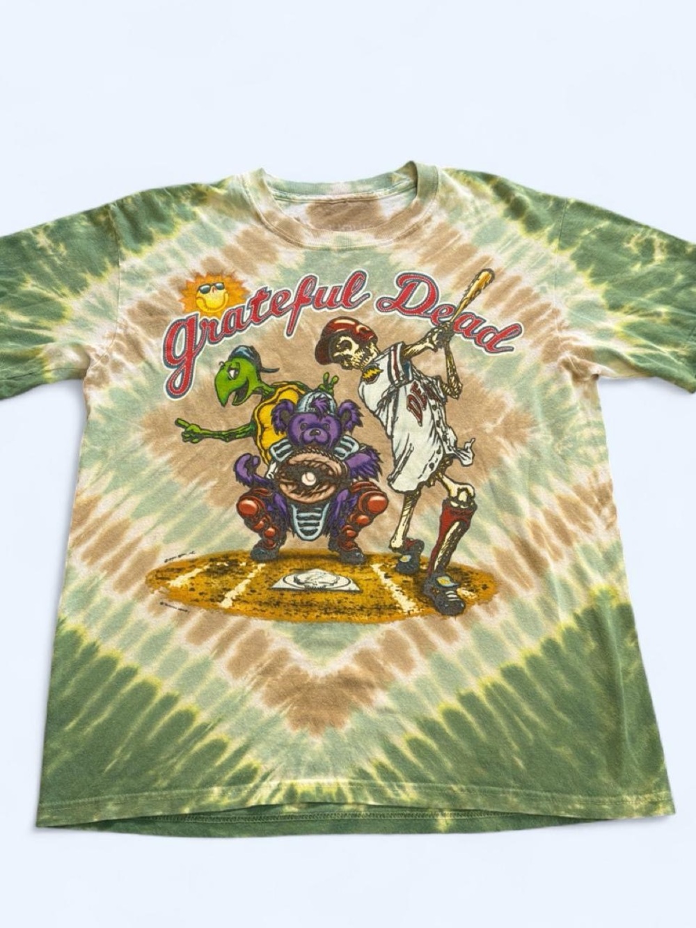 1990’s Liquid Blue  Grateful Dead Tie-Dye Baseball Graphic Tee